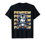 Cute Gaming Penguin Pew Video Game Graphic Men Kids Women T-Shirt