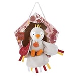 Doudou et Compagnie - La Colline aux Oiseaux - Doudou CUI-CUI Terracotta (avec Son)- Blanc - 23cm - Cadeau Naissance - Jolie boîte nichoir - DC4048