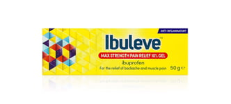 Ibuleve Max Strength Pain Relief 10% Ibuprofen Gel Maximum Anti-Inflammatory ...