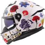 LS2, Casque Moto Intégral Stream II Flowers Gloss White, 3XL