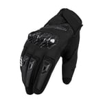 Umnuou - Gants Moto Homologués, Écran Tactile Plein-Doigt Respirant pour Homme et Femme, Gants de Course Motocross Scooter Anti-Glissant, Conviennent