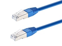 Monoprice Câble de raccordement Ethernet Cat6A – 30,5 m – Bleu | Zeroboot, RJ45, Stranded, 550 MHz, STP, fil de cuivre nu pur, 10G, 26 AWG – Série Entegrade