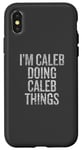 iPhone X/XS I'm Caleb Doing Caleb Things Funny Vintage Case