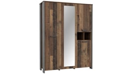 Armoire 4 portes avec miroir CANYON W