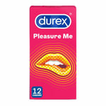 Durex Ribbed and Dotted Pleasure Me Latex Condoms - 12 condoms