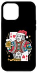 Coque pour iPhone 12 Pro Max King Of Hearts With Beer Jeu de cartes vintage pour amateur de bière