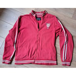 Veste Teddy Smith  Veste zippée Teddy Smith rouge taille XL