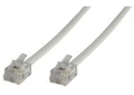 MicroConnect Modular Straight - telefonkabel - 5 m - hvit