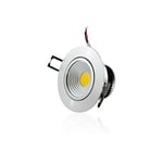 Plafonnier Aluminium Encastrable LED 5W COB - Eclairage 40W Blanc Neutre 4100K