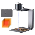 LaserPecker L1 Pro Graveur Laser 500mW Portable Machine à Gravure Laser Engraver DIY Gravure pour Papier Bois Cuir Acrylique et Autres Matériaux Non Métalliques, avec Support & Boucliers & Sac