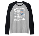 Mechanic Move Over Boys Let This Old Man Show You Raglan Baseball Tee