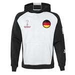 Official FIFA World Cup 2022 Overhead Hoodie, Youth, Germany, Age 12-13 White/Black