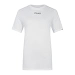 Berghaus Women's Boyfriend Buttermere Short Sleeve Tee T-Shirt, White, 20