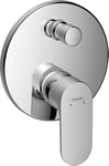 Hansgrohe Rebris S 72467000 Mitigeur monocommande pour baignoire encastré avec combinaison de sécurité intégrée Conforme à la norme EN1717 pour iBox Universal, chromé