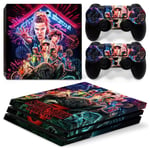 Kit De Autocollants Skin Decal Pour Nouvelle Console De Jeu Ps4 Pro, T1tn-P4pro-6896