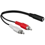 Adaptateur câble audio Amiga neuf pour haut-parleurs PC 2x mâle RCA 3,5mm jac...