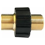 Raccord Rapide de Tuyau, Adaptateur pour Nettoyeur Haute Pression à Double Mâle M22 x 1,5 Compatible avec Nettoyeur Haute Pression Tuyau (14 mm