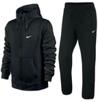 Nike Mens Club Fleece Full Tracksuit Set Black - Size X-Large