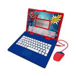 Lexibook, Spider-Man, Bilingual Czech/English Educational Laptop, Toy for Children with 124 Language Activities, Writing, Mathematics, Logic, Music, and Games, Blue/Red, JC598SPi12