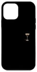 Coque pour iPhone 12 mini Verre à expresso Martini minimaliste élégance de poche