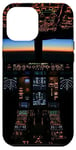 Coque pour iPhone 12 Pro Max Avion Cockpit Vol Esthétique Night Instruments Pilote