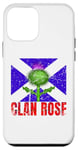 Coque pour iPhone 12 mini Clan Rose Tartan Nom de famille écossais Scotland Pride