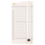 Vaessen Creative 2207-108 Massicot et Plaque de Rainurage 6” pour Scrapbooking, Création de Cartes et Autres Loisirs Créatifs en Papier, Plastique, Blanc, 15,2 x 30,5 cm