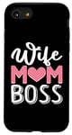 Coque pour iPhone SE (2020) / 7 / 8 Moms the Boss – Cadeau mignon pour la fête des mères