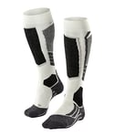 FALKE Women's SK2 Intermediate W KH Wool Warm Thick 1 Pair Skiing Socks, White (Off-White 2040), 5.5-6.5