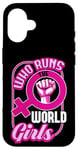 Coque pour iPhone 16 Qui dirige la World Girls Gender Equality Feminist Pride