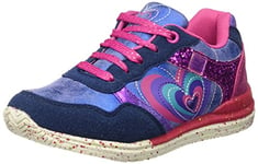 Agatha Ruiz de la Prada Fille 161965 Baskets Basses, Bleu-Azul (Metalcris), 30