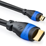 1,5Mmicro Hdmi Cable-Compatible Hdmi 2.0/1.4A-Haute Vitesse Avec Ethernet-Arc 3D 4K Ultra Hd 1080P 2160P