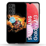 Cokitec Coque pour Samsung Galaxy A13 / A04S Manga Naruto Noir Multicolore