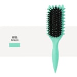 Bounce Curl Define Styling Brush Boar Bristle Detangling Hair Brush Tangled Hair Comb Shaping Defining Curls Barber Styling Tool Green