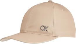 Calvin Klein Men Ck Saffiano Metal Bb Cap Cap, Beige, One Size