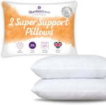 Slumberdown Super Support Pillows, Side Sleeper Pillows for Neck Pain - 2 Pack