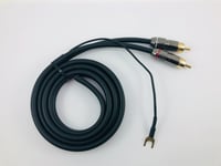 TECHNICS Hi-Fi High Fidelity Flatbed RCA Audio Cable with 125cm Mass