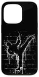 Coque pour iPhone 13 Pro Martial Street Art Fighter Side-Kick Roundhouse TaeKwonDo