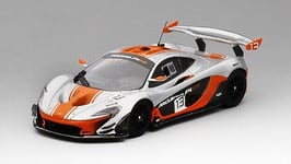 1:43 Truescale Mclaren P1 Gtr #13 Silver & Orange 2015 TSM430124 Modellino