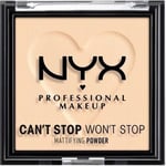 Puuteri NYX Can't Stop Won't Stop Light Medium, 6 g