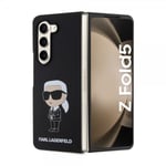 Karl Lagerfeld Samsung Galaxy Z Fold 5 Kuori Ikonik Metal Pin Musta