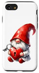 Coque pour iPhone SE (2020) / 7 / 8 Love Gnome And Red Heart Lock With Key For Valentines Day