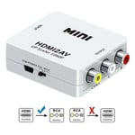 Convertisseur HDMI vers AV Fabriqué en Blanc pour Usage Professionnel Référence Technique 1080P Adaptateur HDMI vers RCA