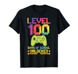 Level 100 Days Of School Unlocked Video Games Boys Gamer T-Shirt