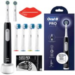 Oral-B Pro 1 Series Black Set eltandborste + tillsatser