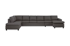 Scandinavian Choice NEW YORK U-soffa XXL Divan Höger Mörkgrå - U-soffor