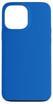 Coque pour iPhone 13 Pro Max Couleur bleu denim simple