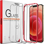 TOZO for iPhone 12 and iPhone 12 Pro Screen Protector 6.1 inch 3 Packs