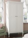 Laura Ashley Rosie Children's Two Door Wardrobe, Cotton White