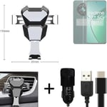  For Realme 12+ 5G Airvent mount + CHARGER holder cradle bracket car clamp